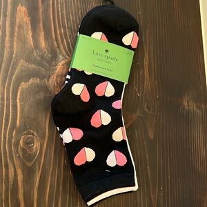 NEW KATE SPADE Shortie crew socks one size pack of 3